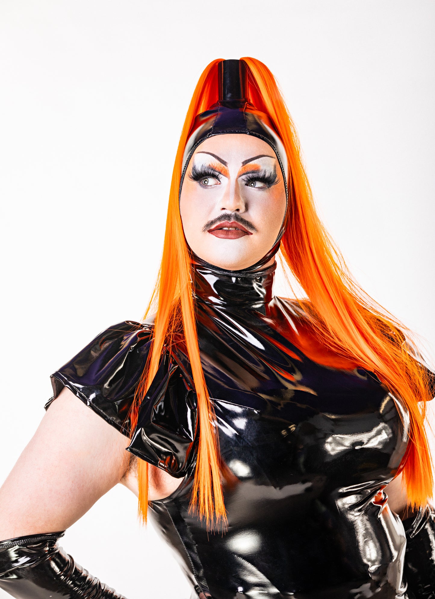 PVC Ponytail Headpiece | Orange