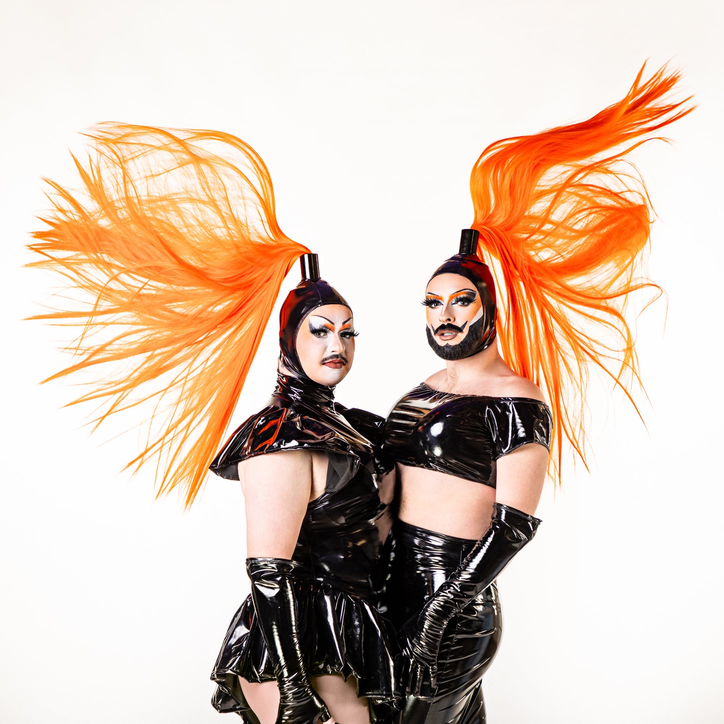 PVC Ponytail Headpiece | Orange