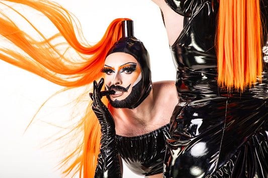 PVC Ponytail Headpiece | Orange