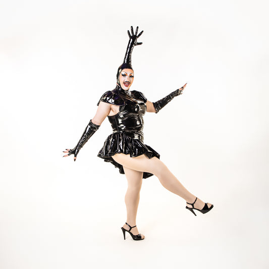 Black PVC Single Hand Headpiece